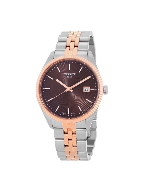 NWT Tissot Ballade Quartz Brown Dial Men\'s Watch